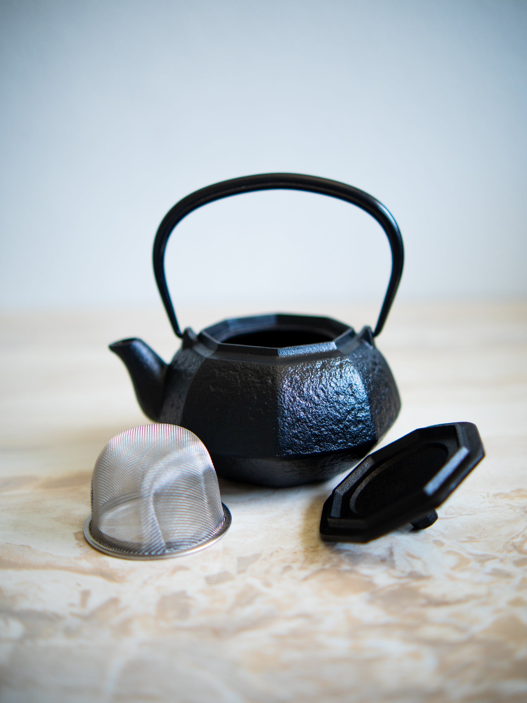 Teapot FRUSTUM Black (Copper or Brass Handle) – Yamatsu